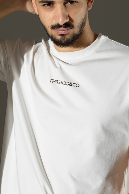 BREEZE© Oversized Tee in North Light, detail view