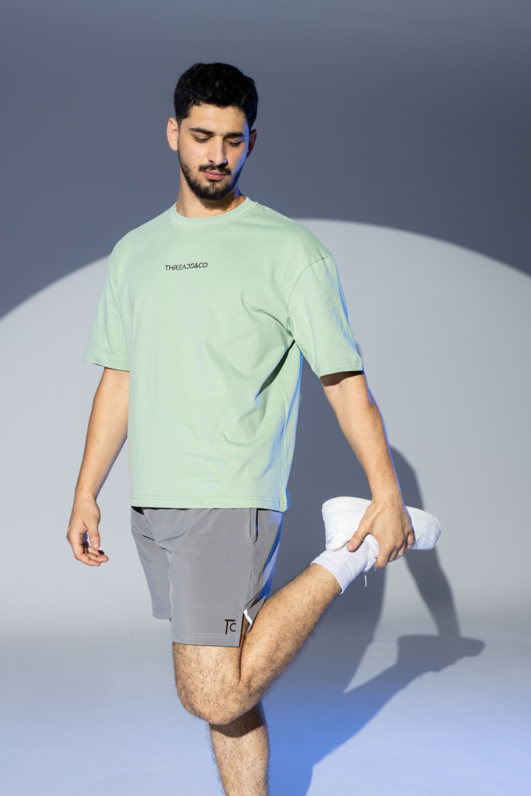 BREEZE&copy; Oversized Tee in Spring Meadow, lifestyle
