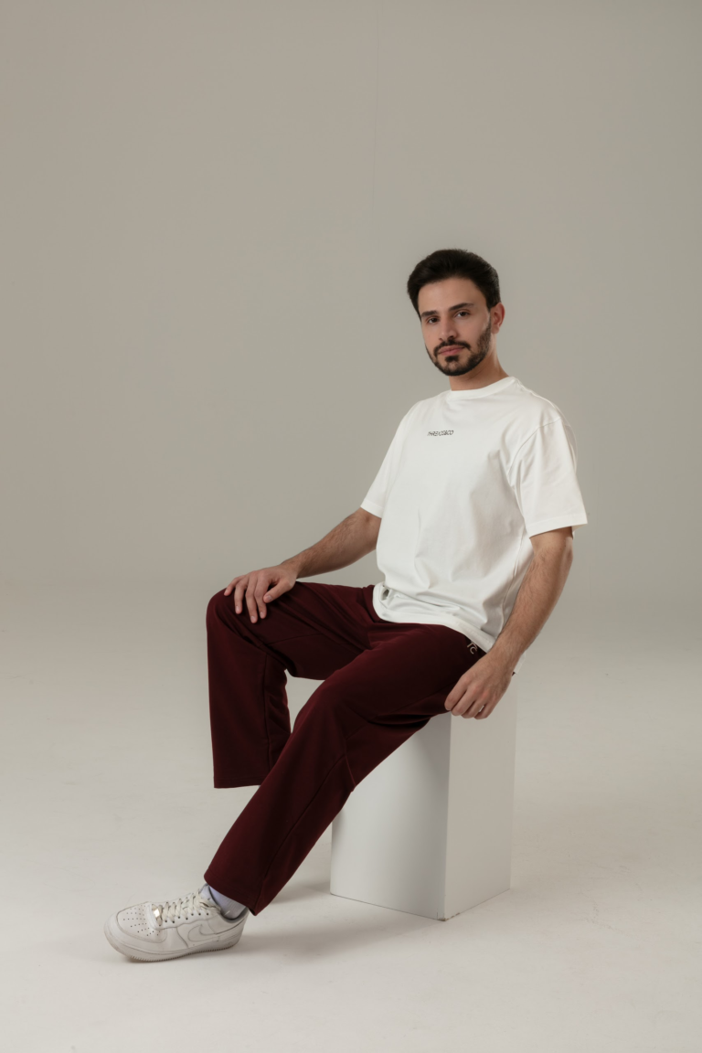 DUNE&copy; Oversized Tee in North Light, lifestyle